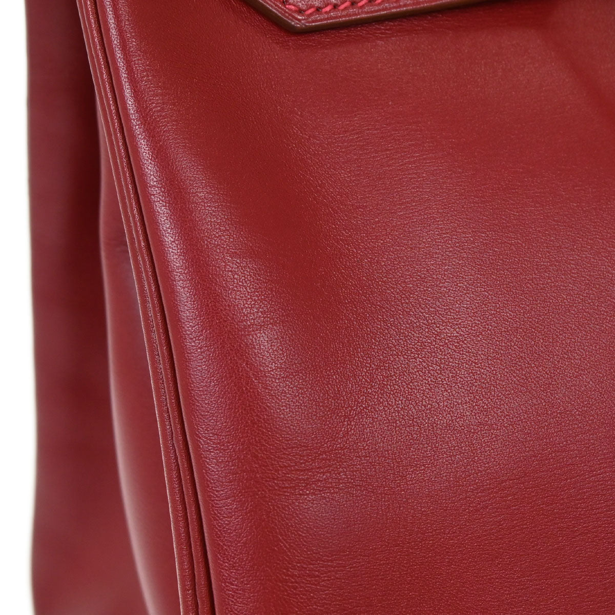 Hermes Rouge Vif Box Calf Birkin 30 Handbag