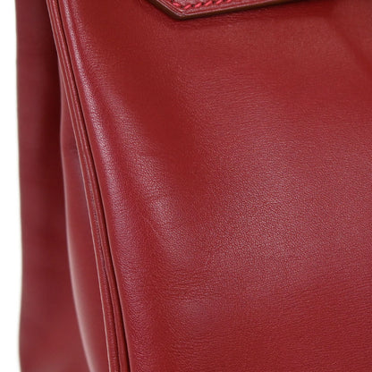 Hermes Rouge Vif Box Calf Birkin 30 Handbag