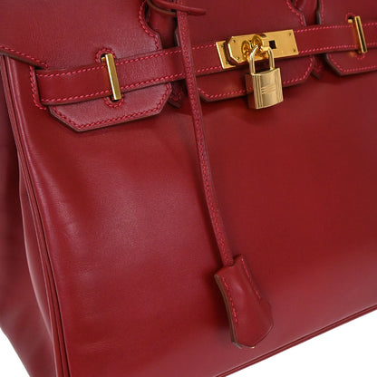Hermes Rouge Vif Box Calf Birkin 30 Handbag