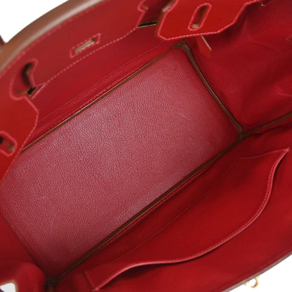 Hermes Rouge Vif Box Calf Birkin 30 Handbag