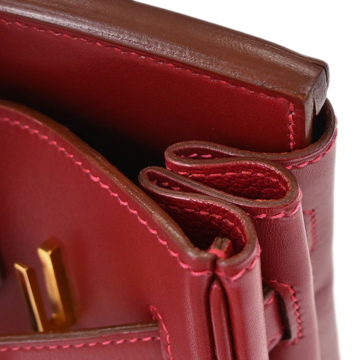 Hermes Rouge Vif Box Calf Birkin 30 Handbag