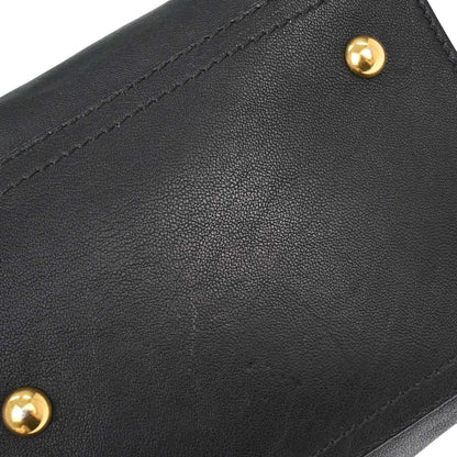 Yves Saint Laurent Black Leather Cabas Chic 2way Shoulder Handbag