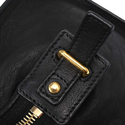 Yves Saint Laurent Black Leather Cabas Chic 2way Shoulder Handbag