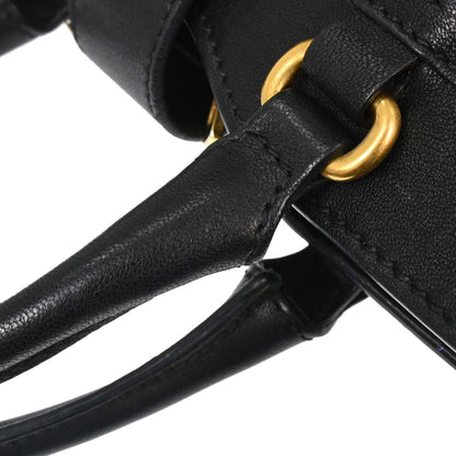 Yves Saint Laurent Black Leather Cabas Chic 2way Shoulder Handbag