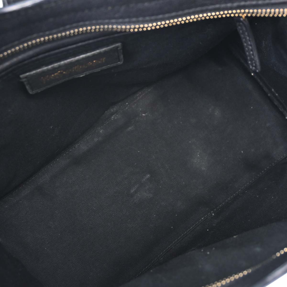 Yves Saint Laurent Black Leather Cabas Chic 2way Shoulder Handbag