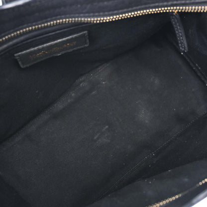 Yves Saint Laurent Black Leather Cabas Chic 2way Shoulder Handbag