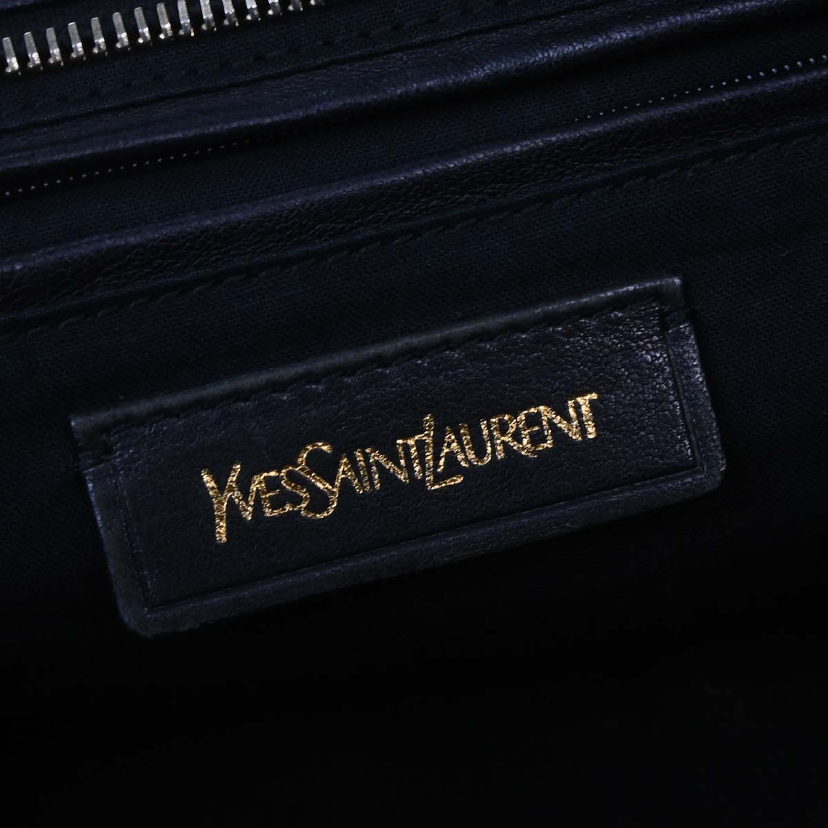 Yves Saint Laurent Black Leather Cabas Chic 2way Shoulder Handbag