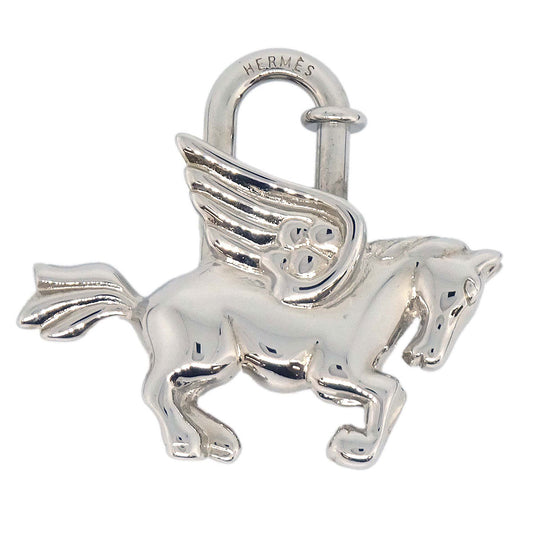 Hermes 1993 Le Cheval Pegasus Cadena Silver Small Good