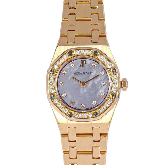 Audemars Piguet Royal Oak Mini 20 Ref.67076OR Quartz Watch 18KPG Diamond