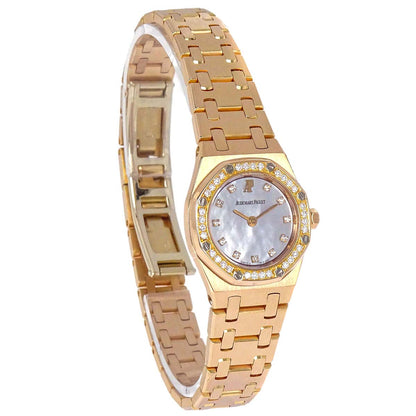 Audemars Piguet Royal Oak Mini 20 Ref.67076OR Quartz Watch 18KPG Diamond