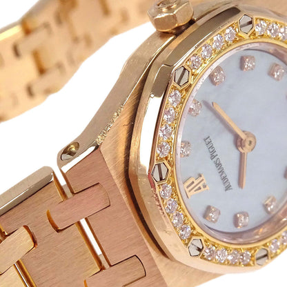 Audemars Piguet Royal Oak Mini 20 Ref.67076OR Quartz Watch 18KPG Diamond
