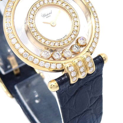 Chopard * Happy Diamonds Ref.20/5605 Quartz Watch 18KYG Diamond Crocodile