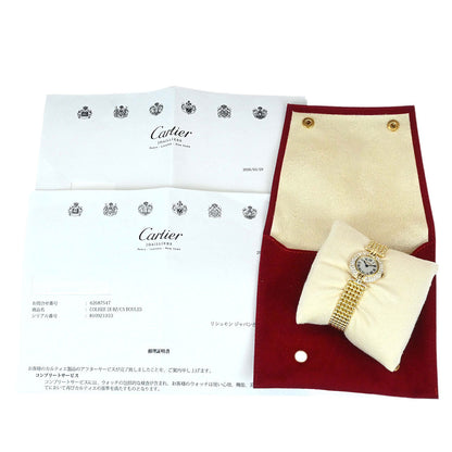 Cartier Must Colisee Ref.1033 Quartz Watch 18KYG Diamond