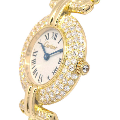 Cartier Must Colisee Ref.1033 Quartz Watch 18KYG Diamond