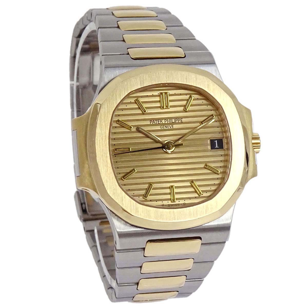 Patek Philippe Nautilus 37mm Ref.3800/1 Self-winding Watch 18KYG SS