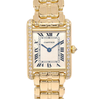 Cartier Tank SM Ref.11512 Quartz Watch 18KYG Diamond