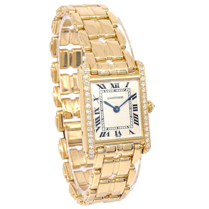 Cartier Tank SM Ref.11512 Quartz Watch 18KYG Diamond