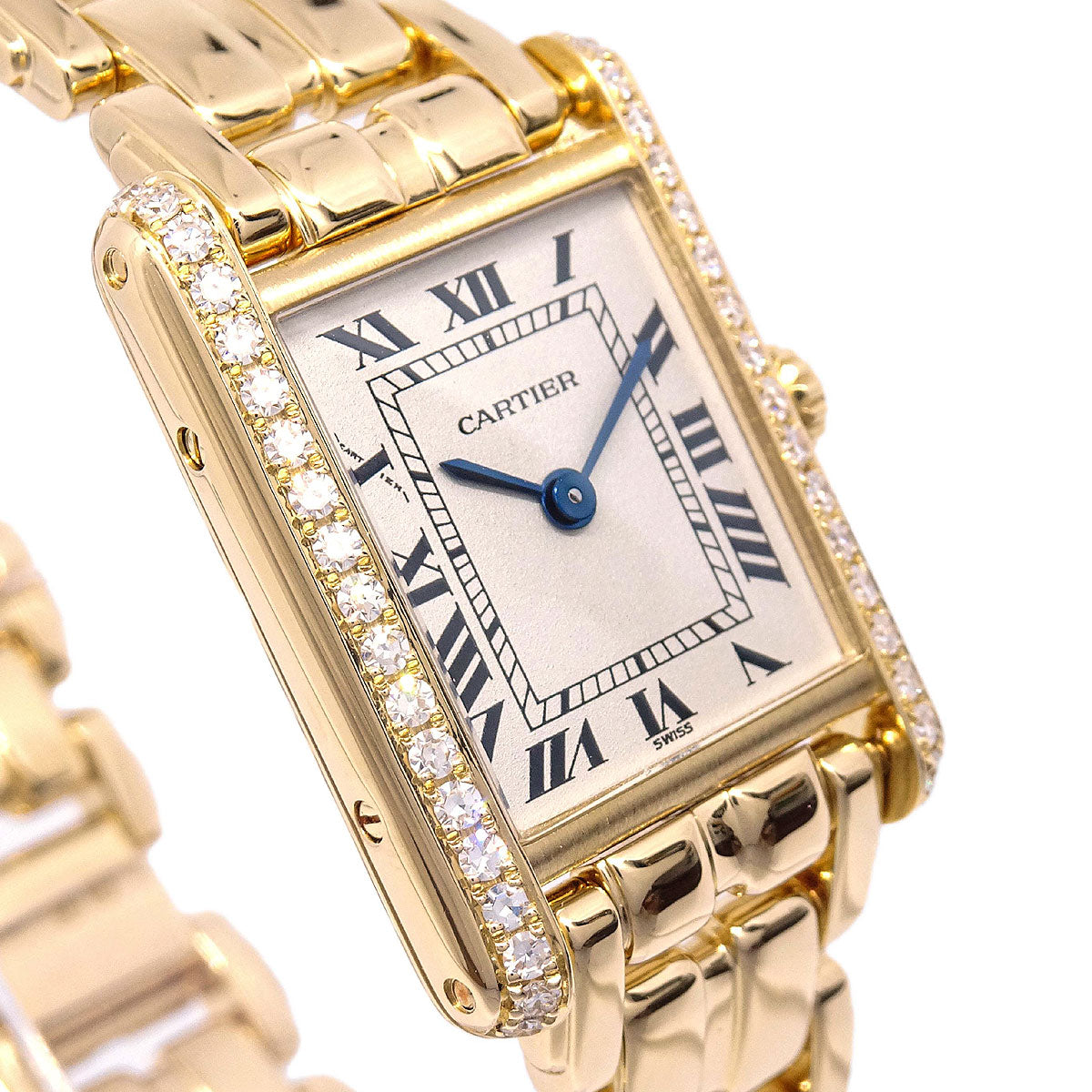 Cartier Tank SM Ref.11512 Quartz Watch 18KYG Diamond