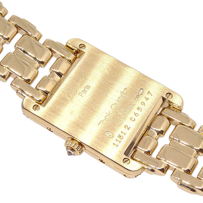 Cartier Tank SM Ref.11512 Quartz Watch 18KYG Diamond
