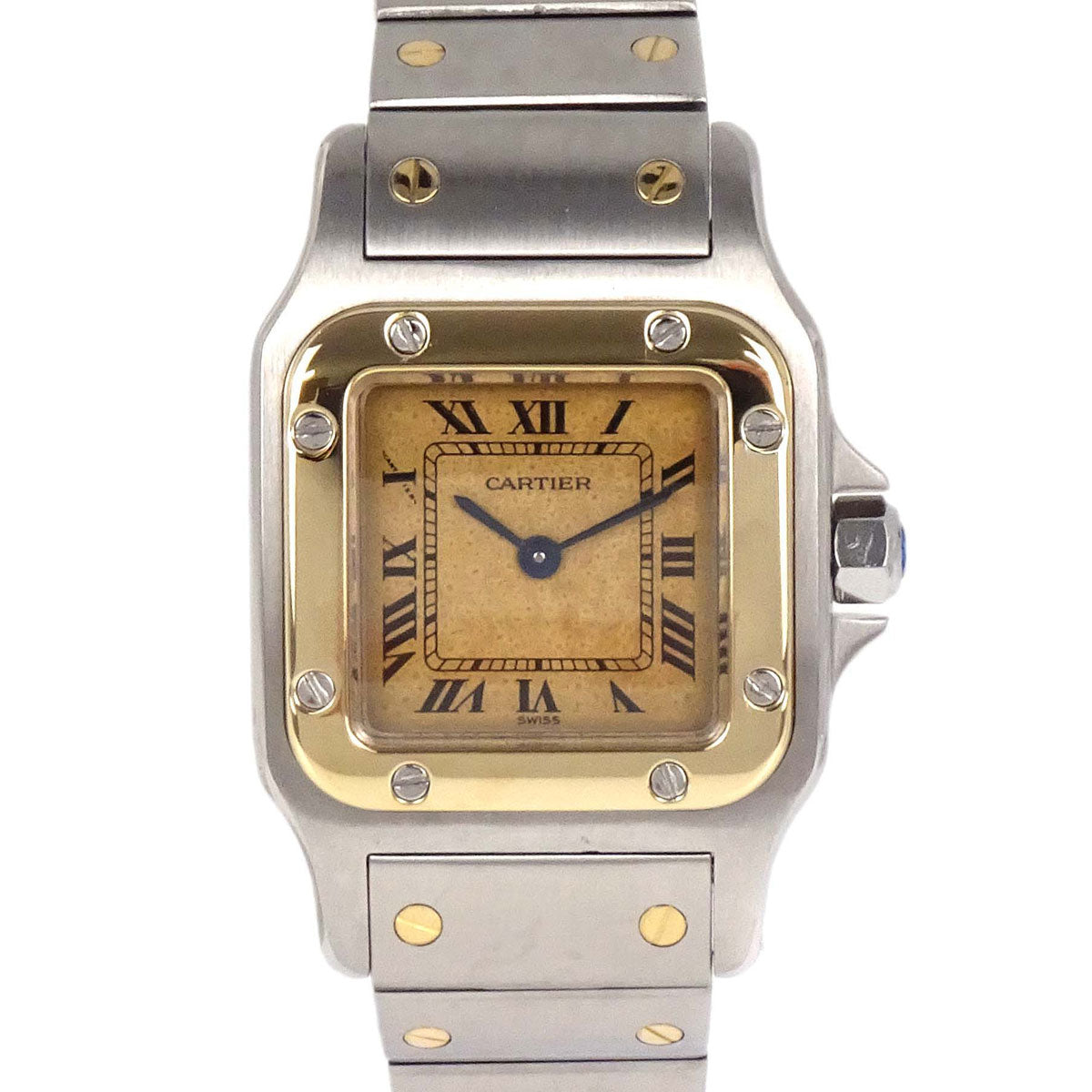 Cartier Santos Galbee SM 22mm Ref.1057930 Quartz Watch 18KYG SS