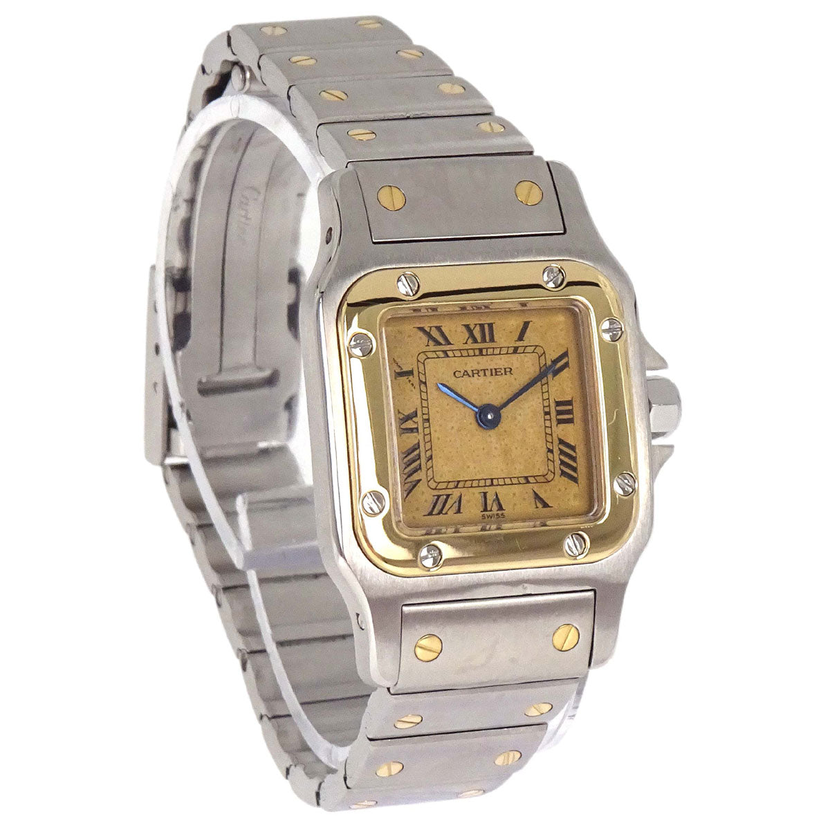 Cartier Santos Galbee SM 22mm Ref.1057930 Quartz Watch 18KYG SS