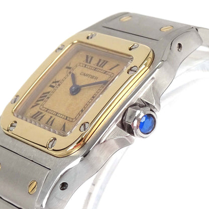 Cartier Santos Galbee SM 22mm Ref.1057930 Quartz Watch 18KYG SS
