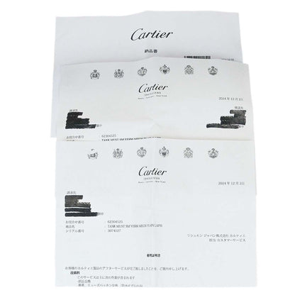 Cartier * Must Tank Manual-winding Watch SV925 Lapis-lazuli Alligator