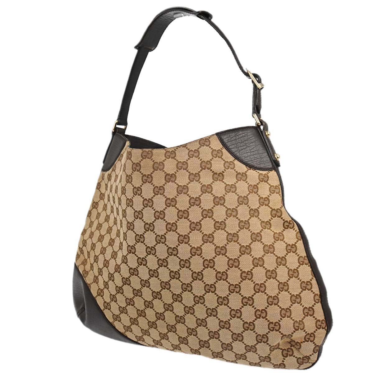 Gucci Brown GG Canvas Sherry Horsebit Shoulder Bag