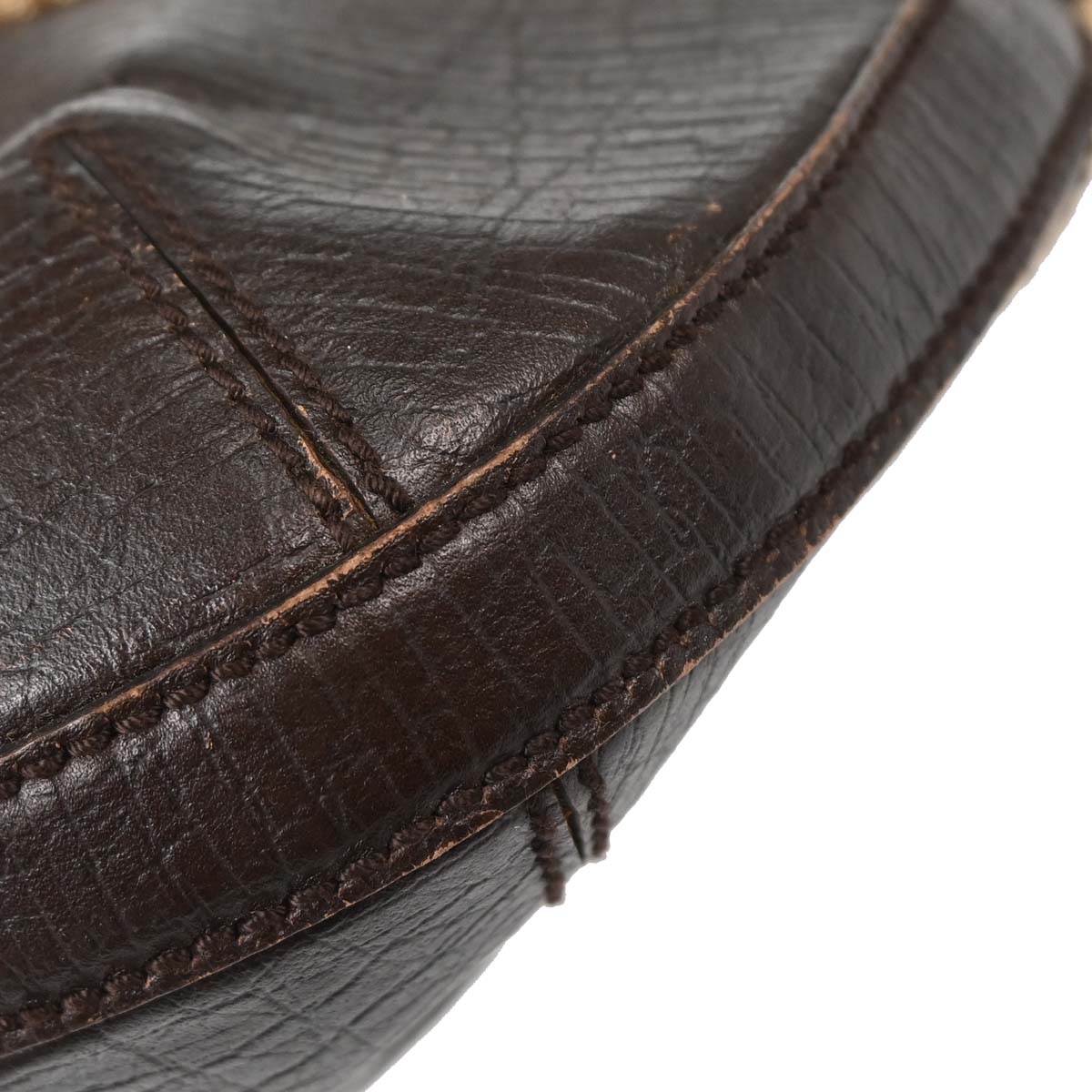 Gucci Brown GG Canvas Sherry Horsebit Shoulder Bag