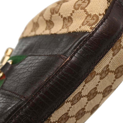 Gucci Brown GG Canvas Sherry Horsebit Shoulder Bag