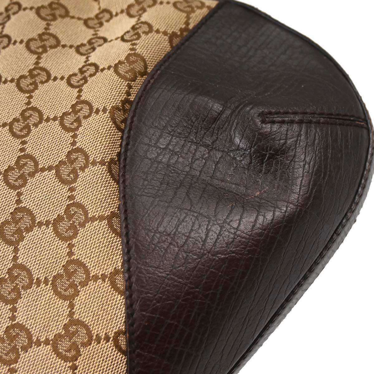 Gucci Brown GG Canvas Sherry Horsebit Shoulder Bag