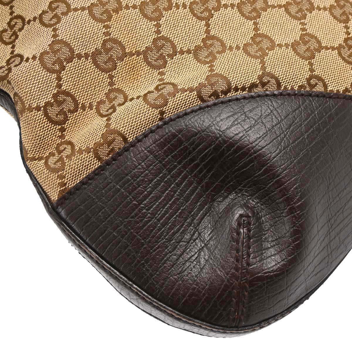 Gucci Brown GG Canvas Sherry Horsebit Shoulder Bag