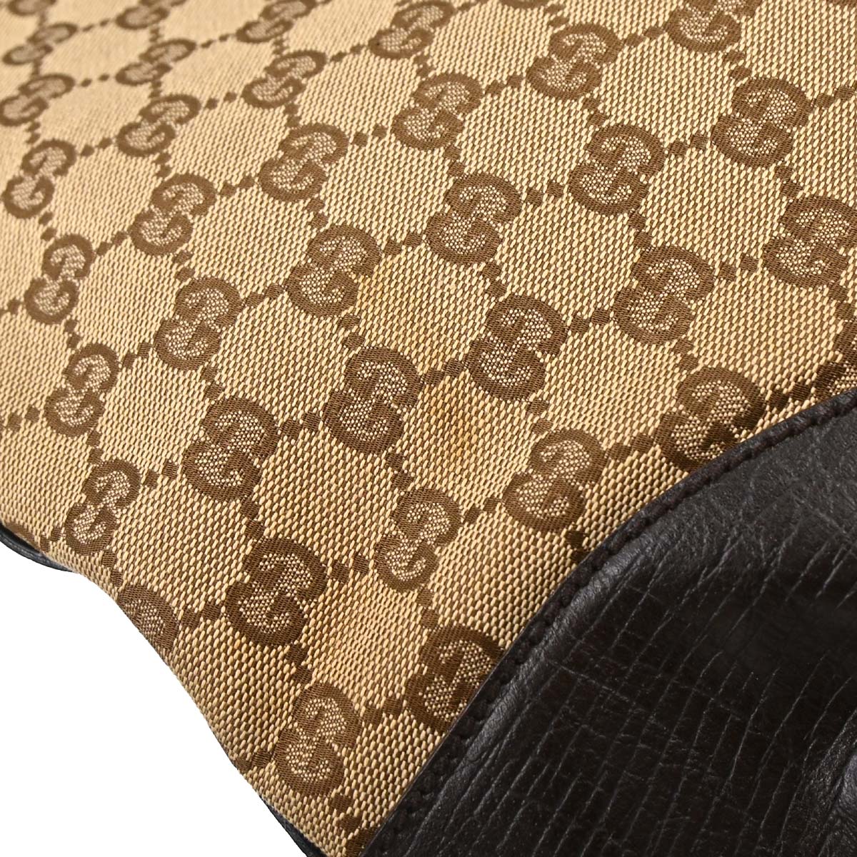 Gucci Brown GG Canvas Sherry Horsebit Shoulder Bag