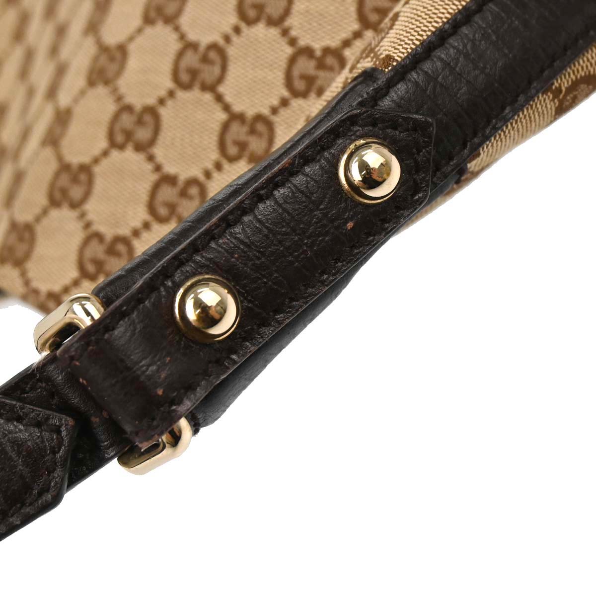 Gucci Brown GG Canvas Sherry Horsebit Shoulder Bag