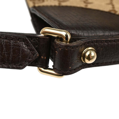 Gucci Brown GG Canvas Sherry Horsebit Shoulder Bag