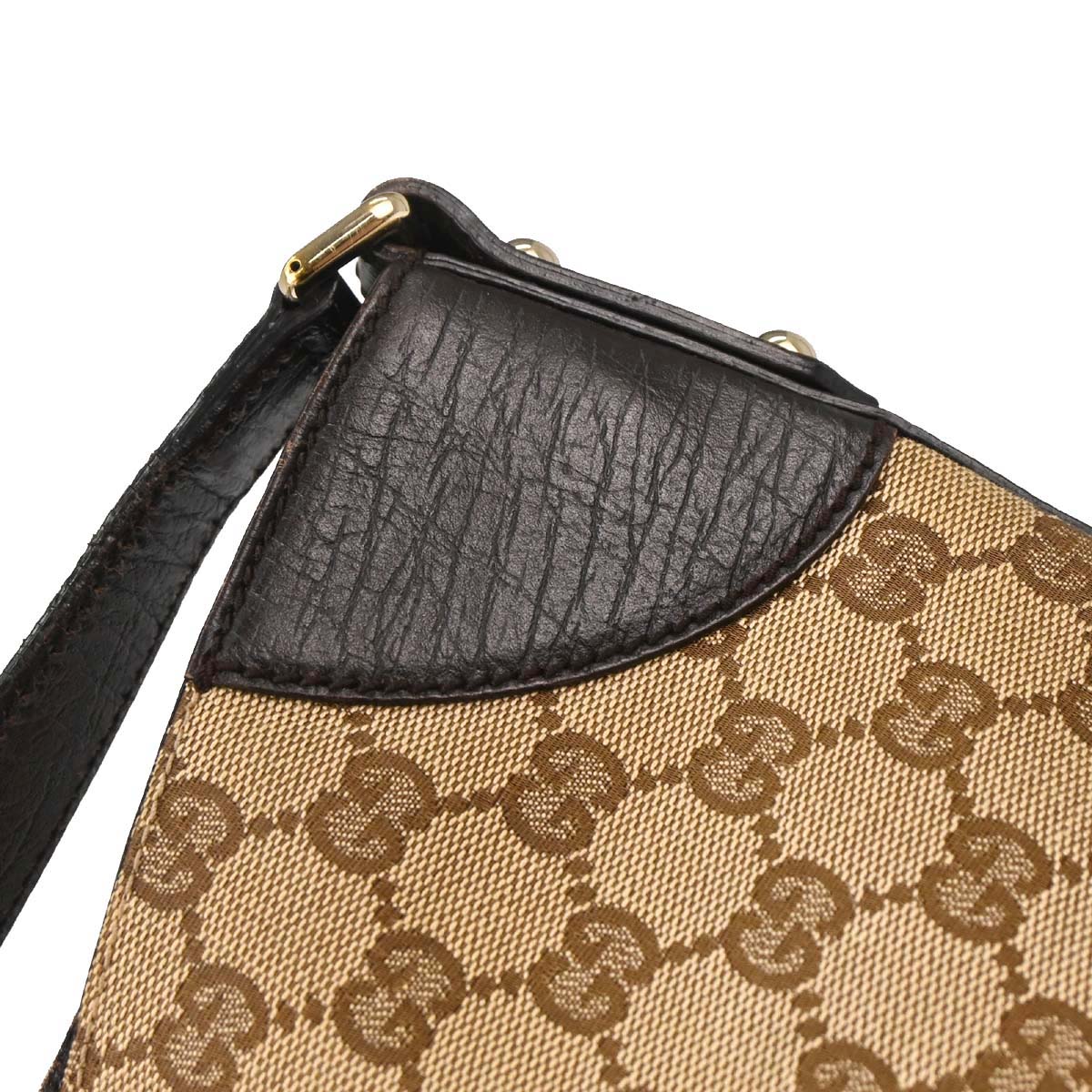 Gucci Brown GG Canvas Sherry Horsebit Shoulder Bag