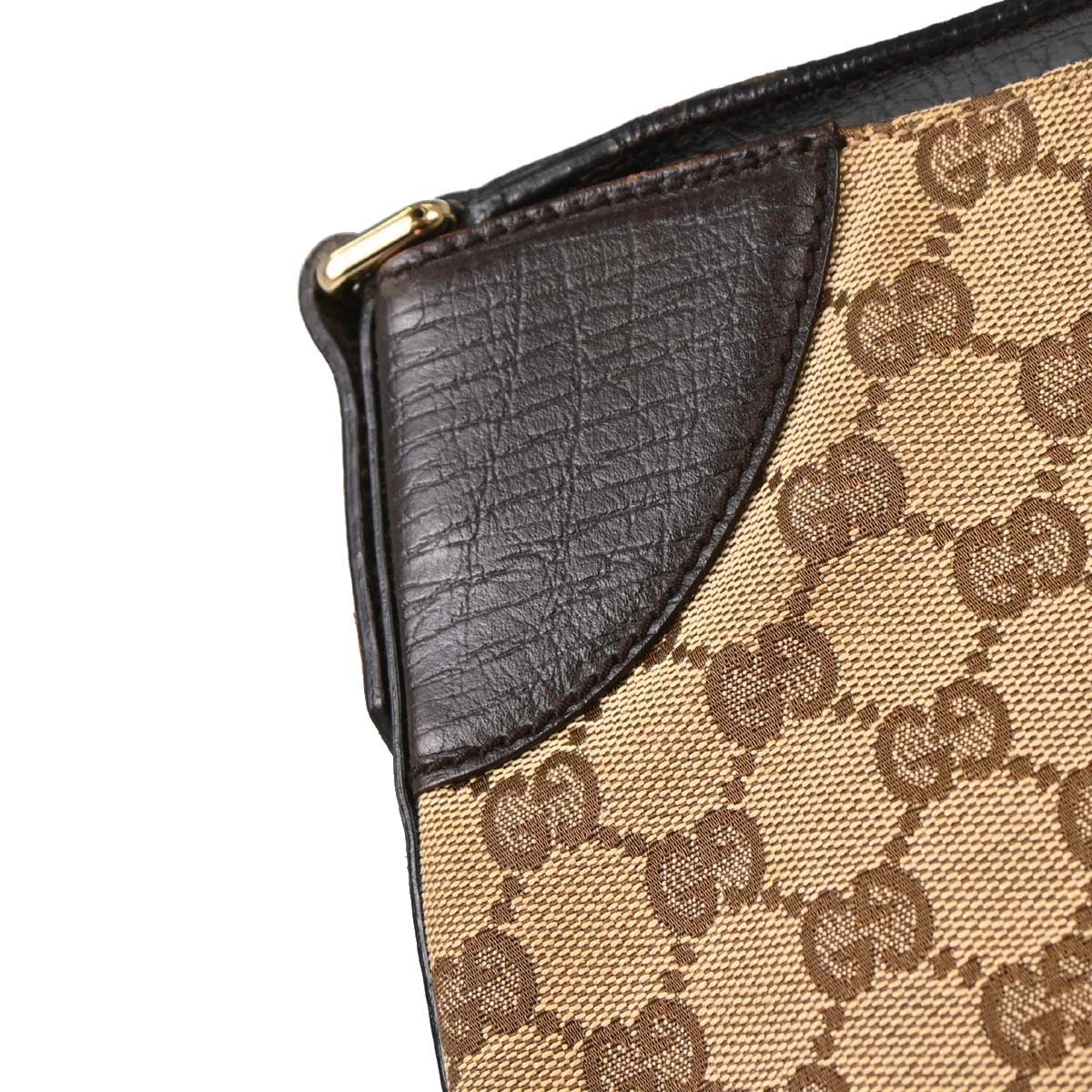 Gucci Brown GG Canvas Sherry Horsebit Shoulder Bag