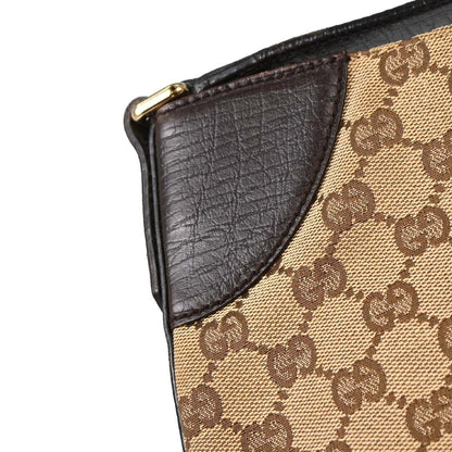 Gucci Brown GG Canvas Sherry Horsebit Shoulder Bag