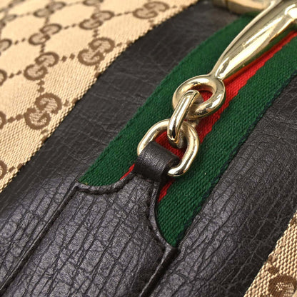 Gucci Brown GG Canvas Sherry Horsebit Shoulder Bag
