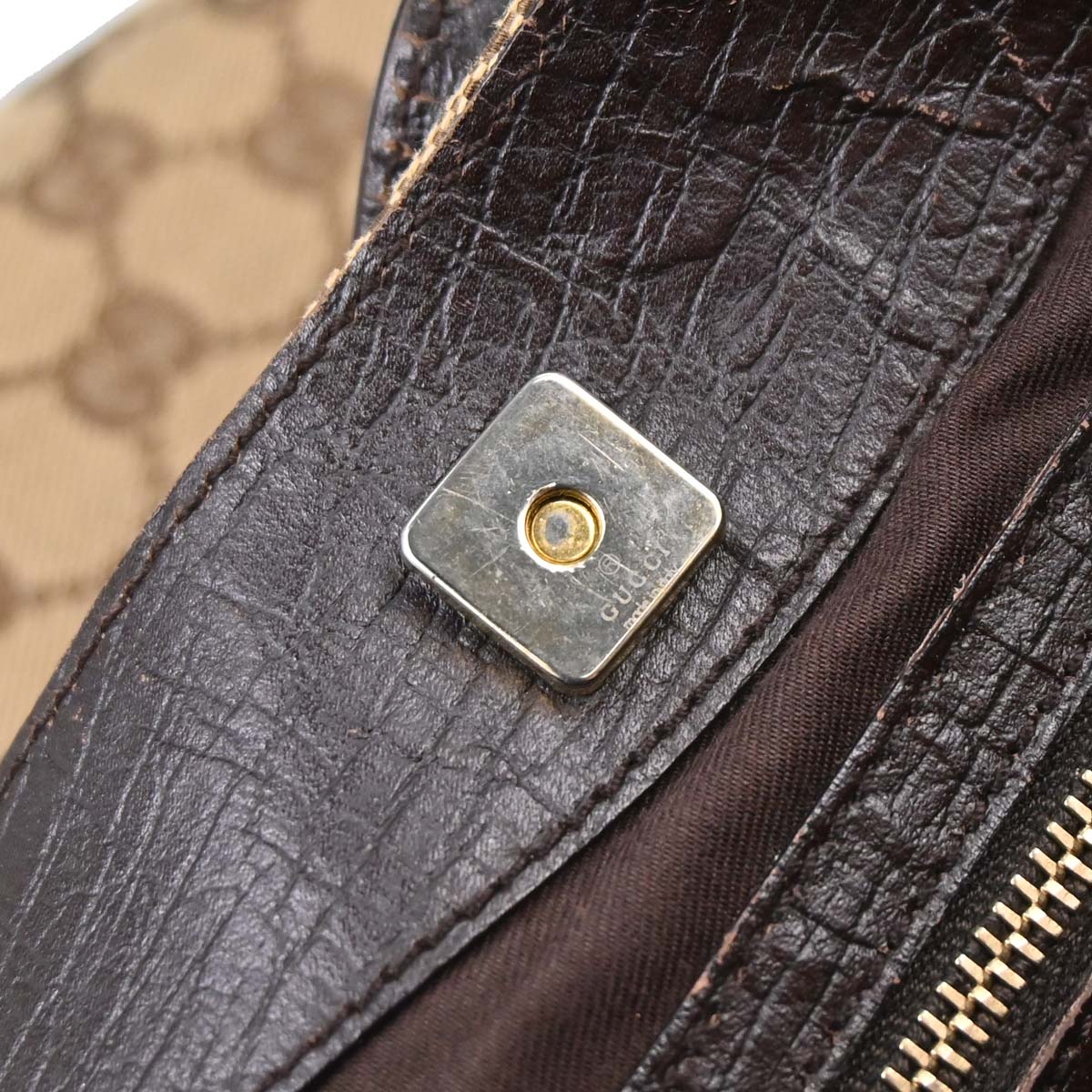 Gucci Brown GG Canvas Sherry Horsebit Shoulder Bag