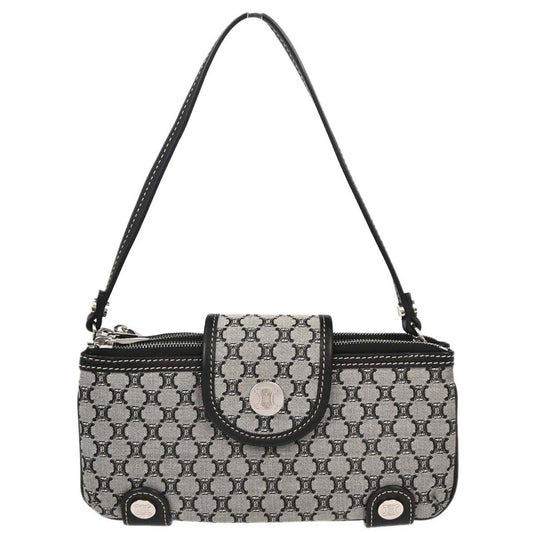 Celine Gray Canvas Macadam Handbag