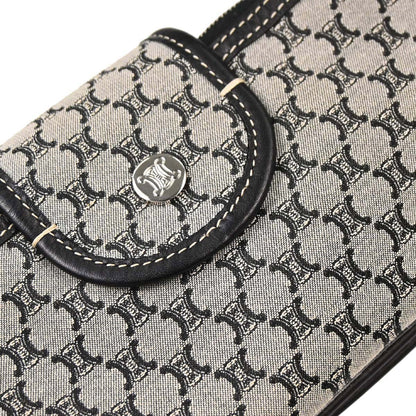 Celine Gray Canvas Macadam Handbag