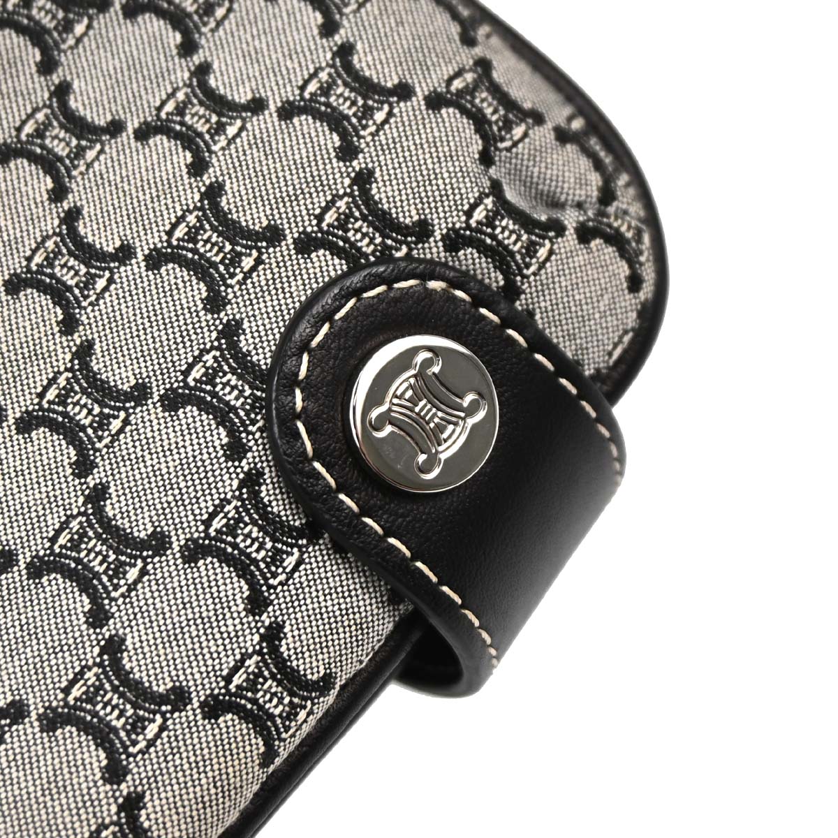 Celine Gray Canvas Macadam Handbag