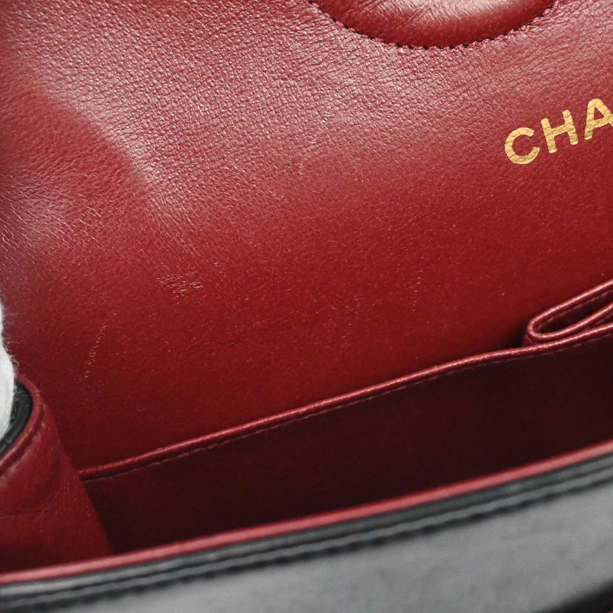 Chanel Black Lambskin Medium Classic Double Flap Shoulder Bag
