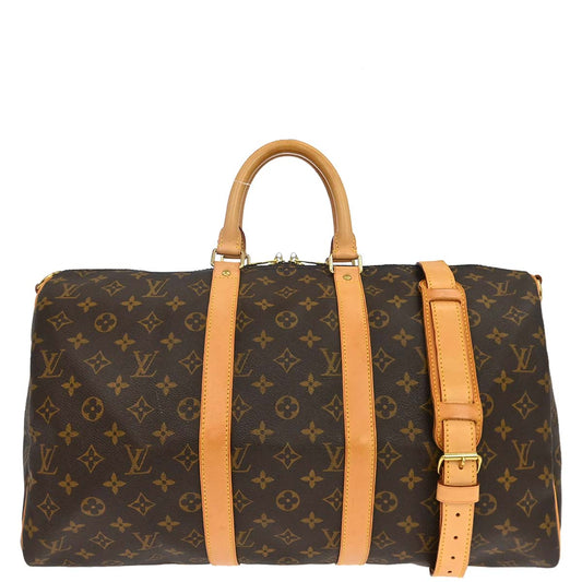Louis Vuitton Monogram Keepall Bandouliere 45 Duffle Bag M41418