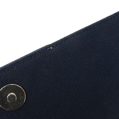 Chanel Navy Silver Canvas No.5 Choco Bar Handbag