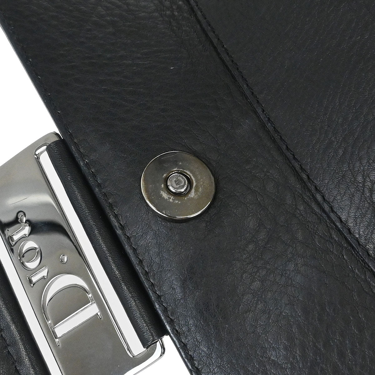 Christian Dior Black Leather Street Chic Columbus Shoulder Bag