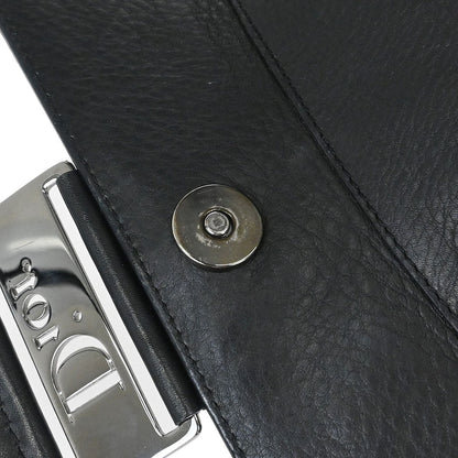 Christian Dior Black Leather Street Chic Columbus Shoulder Bag