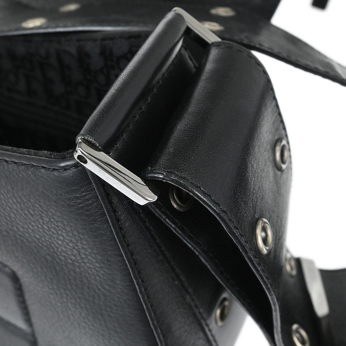 Christian Dior Black Leather Street Chic Columbus Shoulder Bag