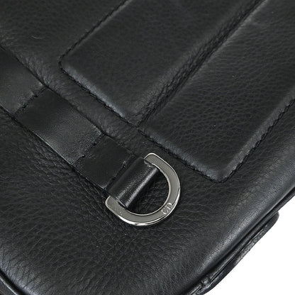 Christian Dior Black Leather Street Chic Columbus Shoulder Bag